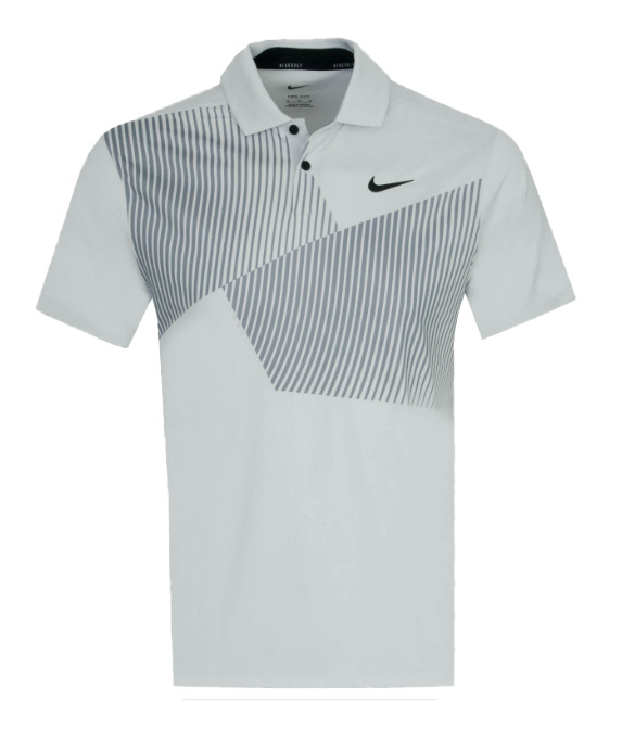 Szara koszulka polo męska Nike Golf Dry Vapor DN2257-025 M przód