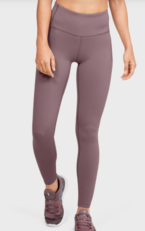 Fioletowe damskie legginsy Under Armour Meridian HG 1355916662 S/M przód z logo UA