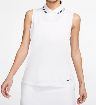 Koszulka polo damska Nike Dri-FIT Victory biała XXL przód