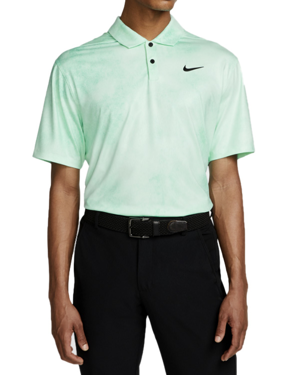 Zielona koszulka polo męska Nike Dri-FIT Vapor DH0936-379 M przód