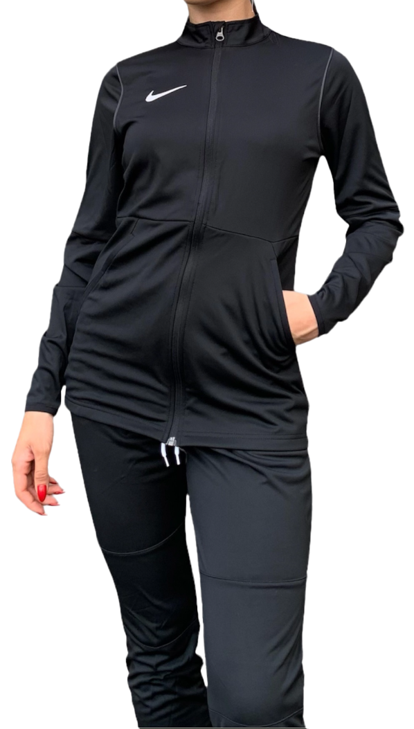 Czarny damski dres Nike CW3618-010 XL spodnie z elastycznym pasem i otwartymi kieszeniami