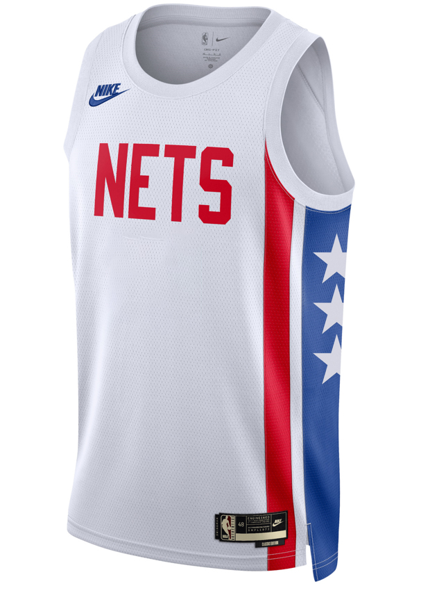 Biała koszulka NBA Brooklyn Nets DO9485100 L Classic Edition