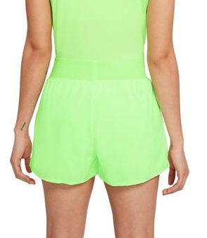 Zielone spodenki tenisowe damskie Nike CV4817-345 S bok z wbudowanymi szortami