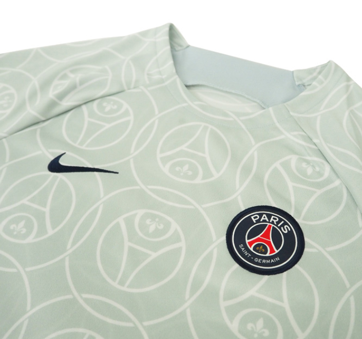 Męska koszulka piłkarska Nike PSG 2022 Pre-Match zielona L przód