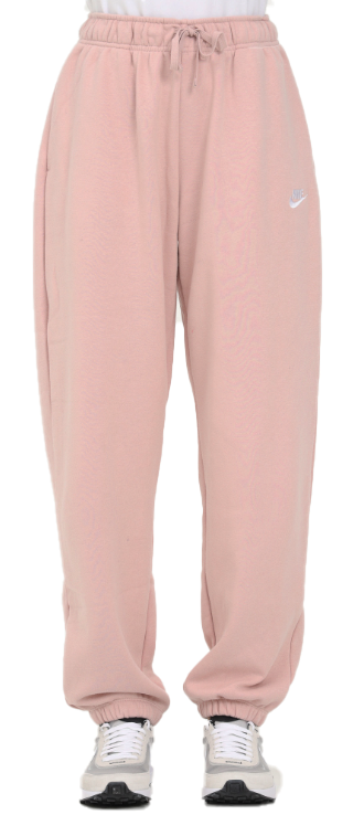 Spodnie dresowe damskie Nike Sportswear Club Fleece L różowe przód