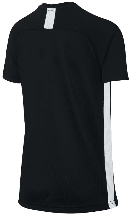 Czarna koszulka junior Nike Dri-FIT Academy AO0739010 S 128-137 cm detal z siateczką