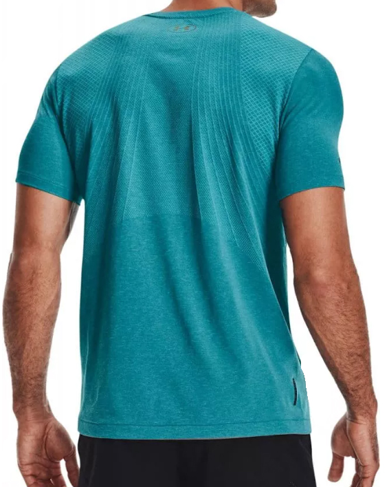 Niebieska męska koszulka Under Armour Rush Celliant Fitted 1361130476 L detal wentylacji