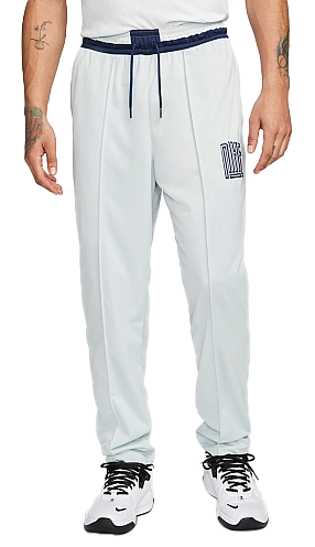 Jasnoniebieskie spodnie męskie Nike NBA Starting Five Dri-FIT DH6749043 S przód z logo Nike