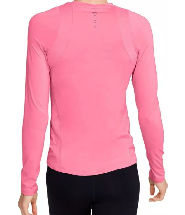 Różowa koszulka Under Armour 1355582691 SM bok z siateczką wentylacyjną