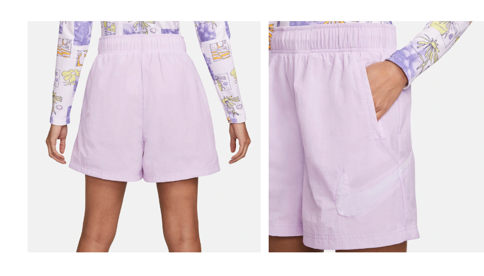 Szorty damskie Nike Sportswear Essential fioletowe S DM6739-530 przód