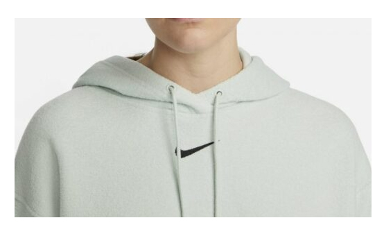 Szara bluza damska Nike DD5118013 XL przód z logo Swoosh