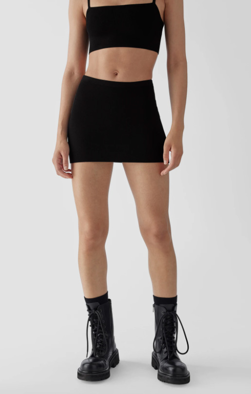 Spódniczka damska Calvin Klein K20K203724BEH czarna S przód