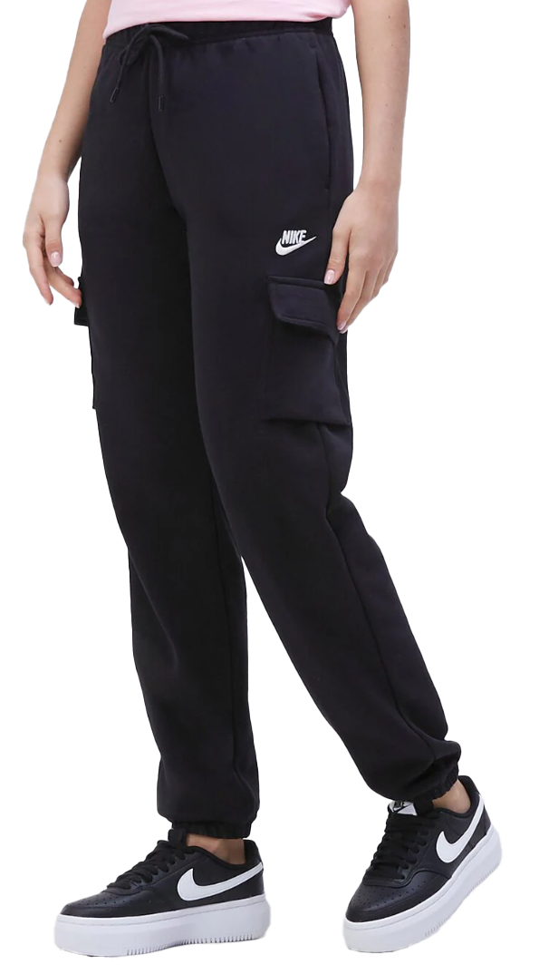 Spodnie dresowe damskie Nike Sportswear Essentials Loose Fit XL czarne przód