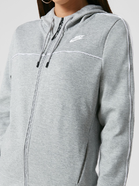 Szara bluza Nike Sportswear z Kapturem XS – Widok detale