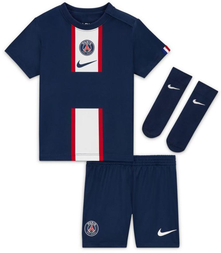 Granatowy komplet niemowlęcy Nike PSG 3-6M 65-70 cm przód