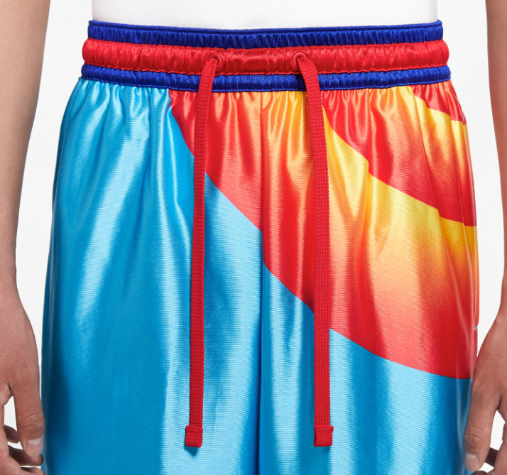 Multikolor męskie spodenki Nike LeBron x Space Jam 2 DJ3869434 M detal kieszeni i taśmy