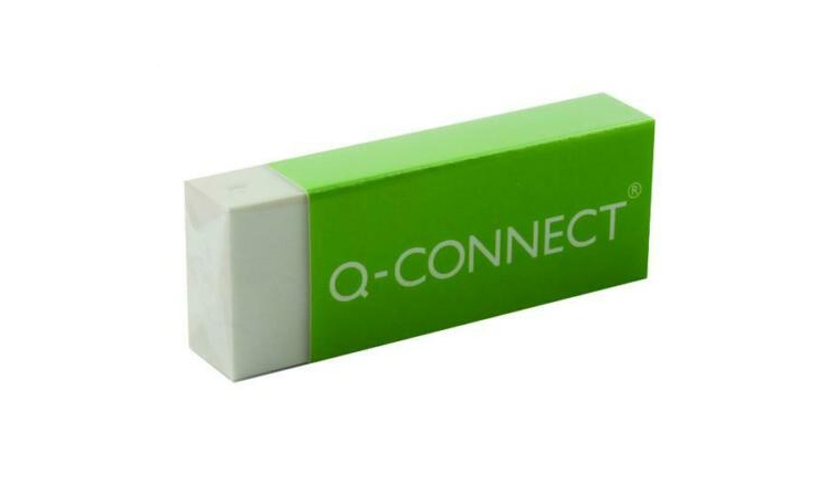 Gumki plastikowe Q-Connect białe 20 szt. precyzyjne