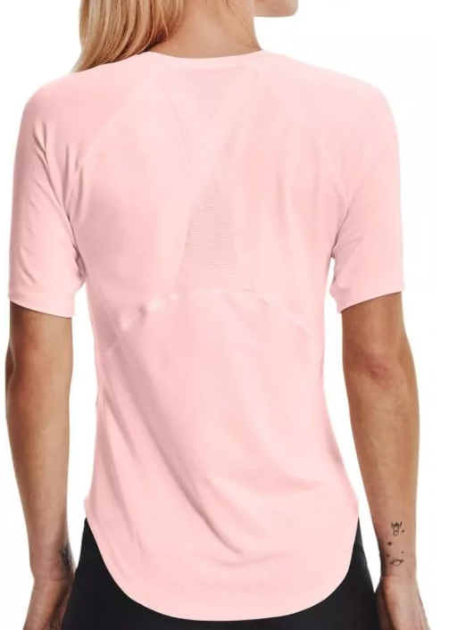 Różowa damska koszulka Under Armour HeatGear Coolswitch 1360864658 SM detal siateczki i rękawów