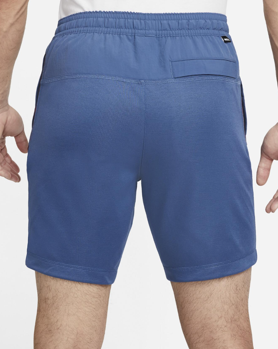 Niebieskie spodenki piłkarskie Nike F.C. Tribuna XS przód