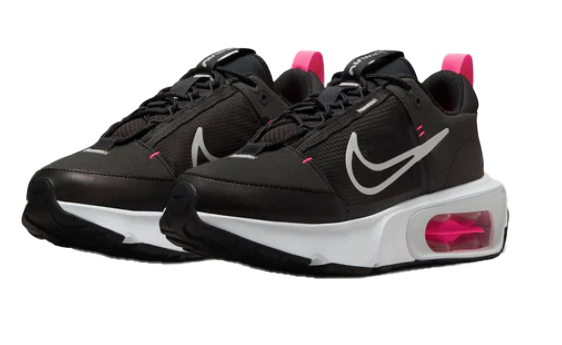 Czarne damskie sneakersy Nike Air Max Interlock DQ2904-004 44 przód z poduszkami Air i stabilizującą płytą