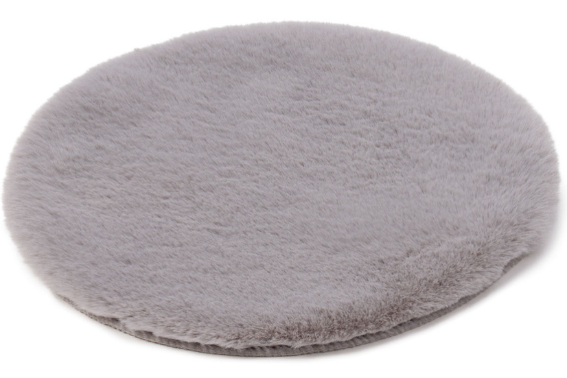 Podkładka na krzesło Gözze imitacja futra szara 38x38 cm