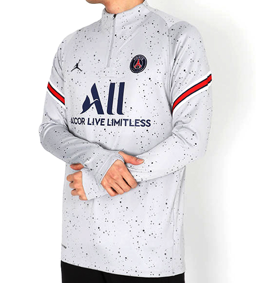 Szara bluza męska Nike PSG Elite Strike L przód