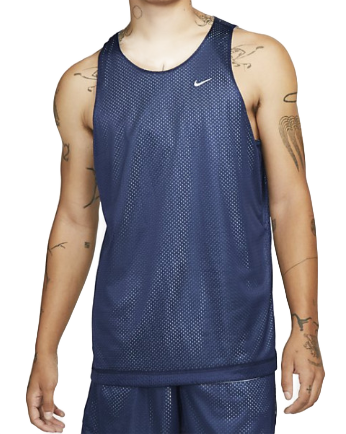 Dwustronna koszulka męska Nike DQ5731410 XXL ciemnoniebieska strona z technologią Dri-FIT