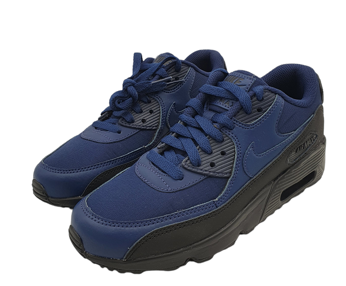 Niebieskie młodzieżowe sneakersy Nike Air Max 90 GS AV4152-400 r. 38 z czarnymi elementami
