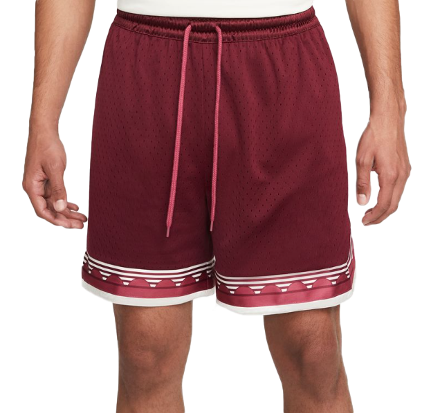 Bordowe spodenki koszykarskie Nike Freak Giannis S przód