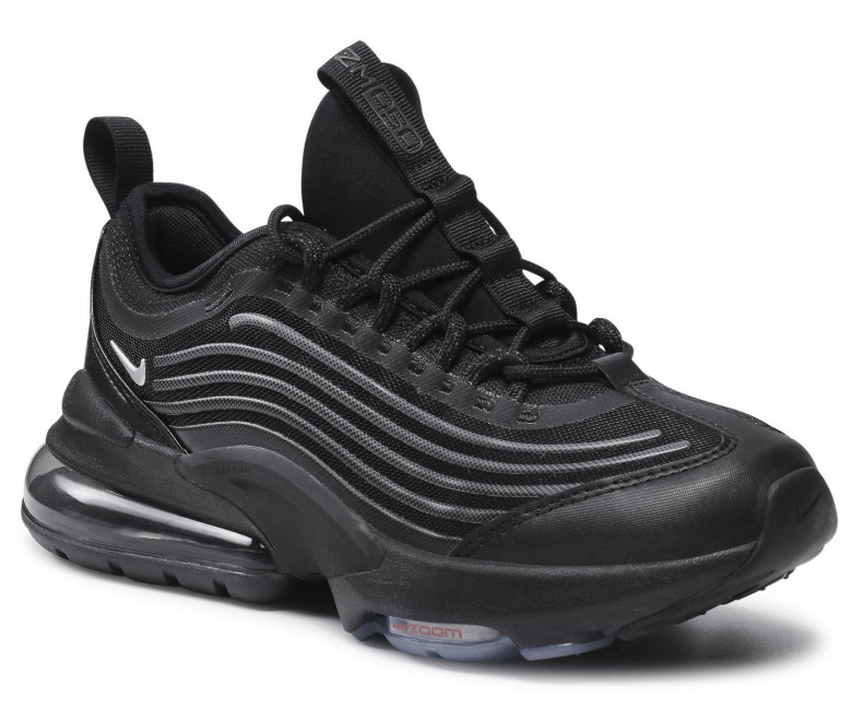 Czarne młodzieżowe sneakersy Nike Air Max ZM950 GS CN9835-002 r. 38,5 bok z falistymi liniami