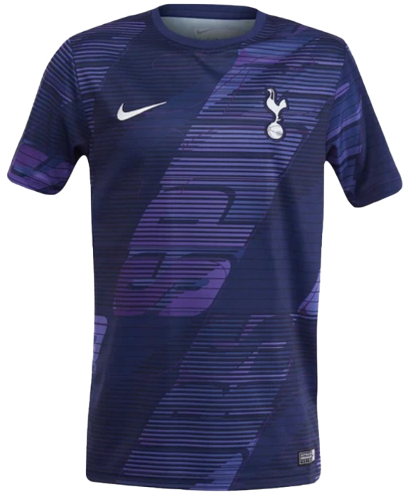 Niebieska koszulka junior Nike Tottenham 19/20 AO7760429 S 128-137 cm przód z logo Spurs