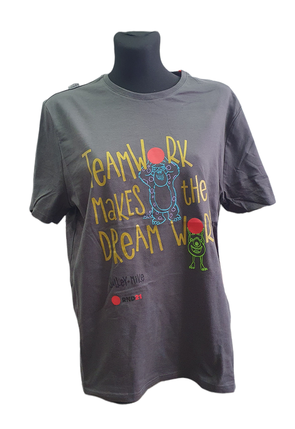 Szara koszulka damska Disney Suley i Mike XS przód