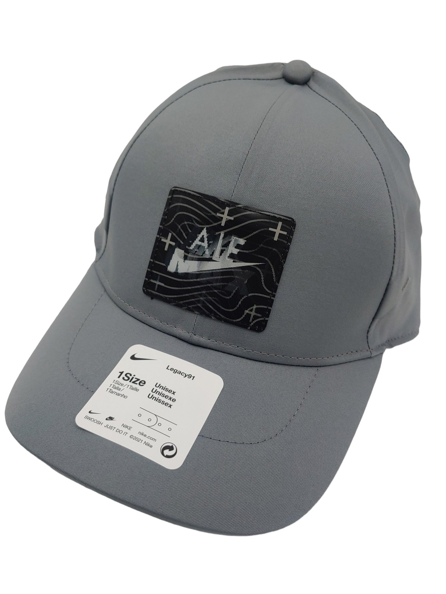 Szara czapka Nike Air Max Legacy91 3D DX2302065 z technologią Dri-FIT