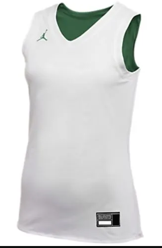 Zielono-biały dwustronny top Nike Air Jordan L – Widok biały