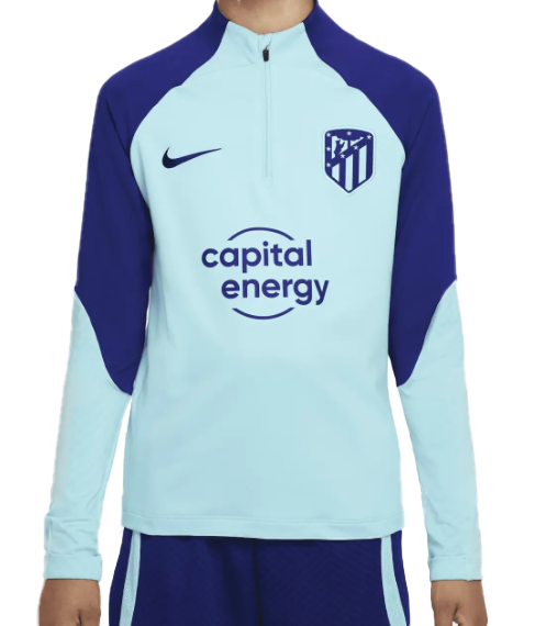 Niebieska bluza juniorska Nike Academy Atlético Madrid 2022/23 DJ8687-482 M z logo