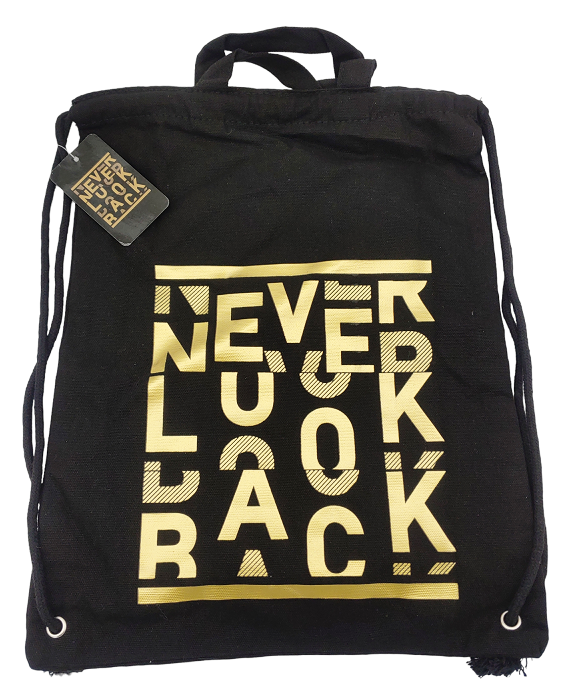 Beniamin workoplecak Never Look Back 43x34 cm czarny detal