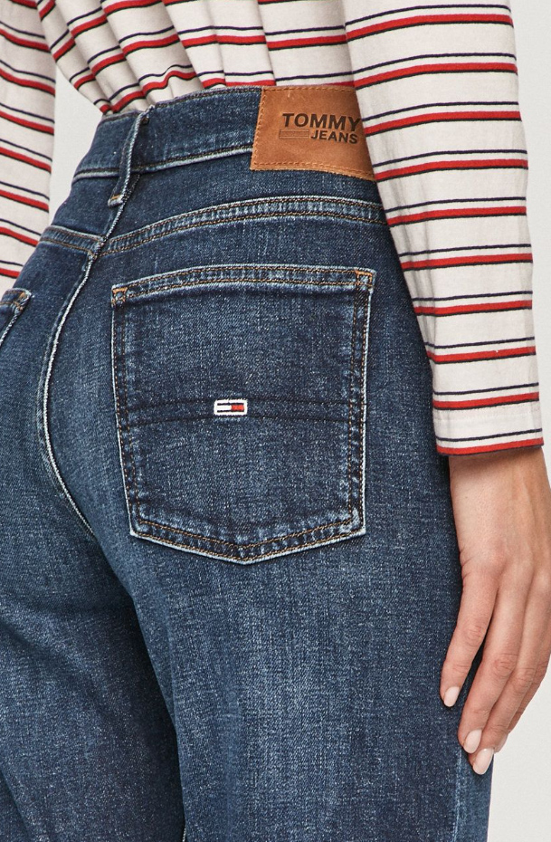 Spodnie damskie Tommy Jeans Izzy High Rise granatowe 25/30 DW0DW09044 bok