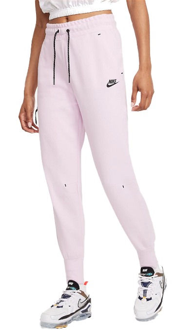Spodnie dresowe damskie Nike NSW Tech Fleece Joggery L różowe przód