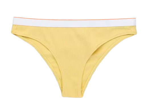 Damskie żółte figi Calvin Klein Heron Preston 0040174WBE FE5 S z wysokim stanem