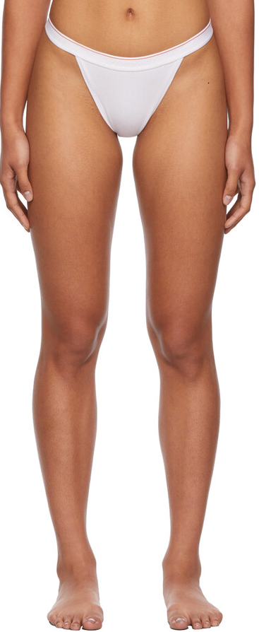 Damskie białe figi Calvin Klein Heron Preston 0040112WAE 100 XL z wysokim krojem