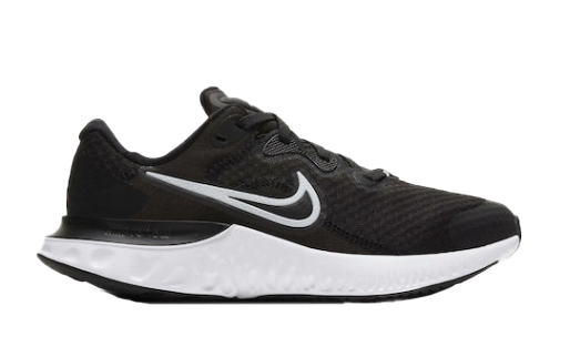 Czarne młodzieżowe sneakersy Nike Renew Run 2 GS CW3259-005 r. 36 z białą podeszwą