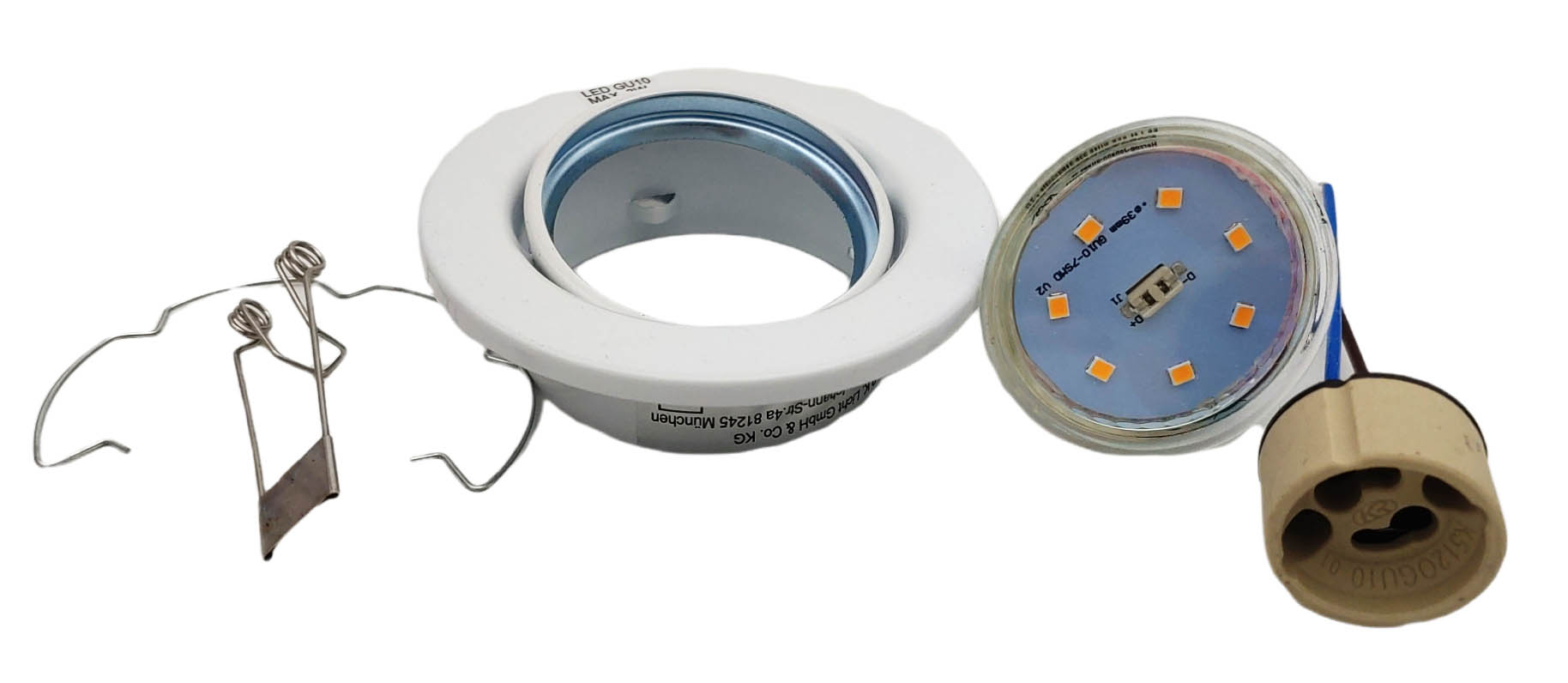 Zestaw 6 reflektorów LED BKLicht GU10 3W 260lm 3000K