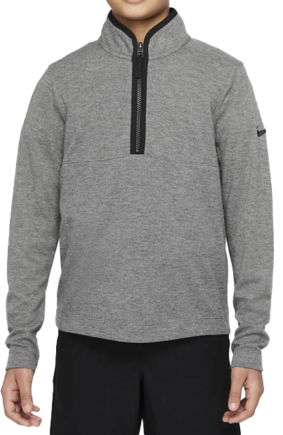 Szara koszulka chłopięca Nike Golf DN1972-071 M z długim rękawem