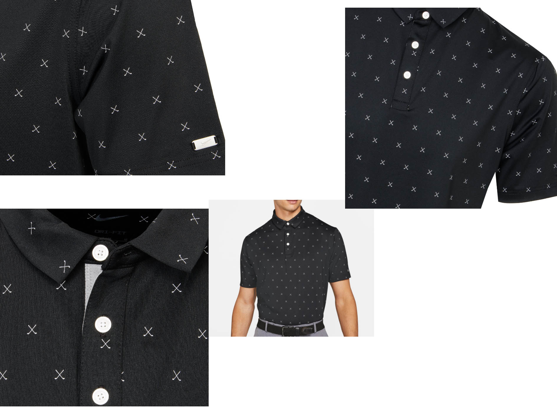 Czarna koszulka męska Nike Player Club DD5471010 M przód z nadrukiem