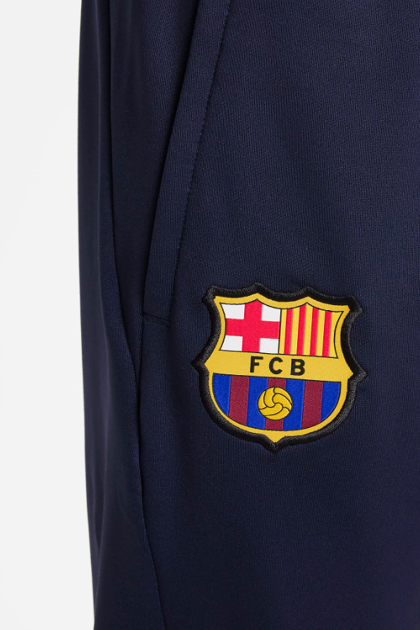 Niebieskie spodnie junior Nike Academy FC Barcelona Strike DJ8697-451 L z technologią Dri-FIT