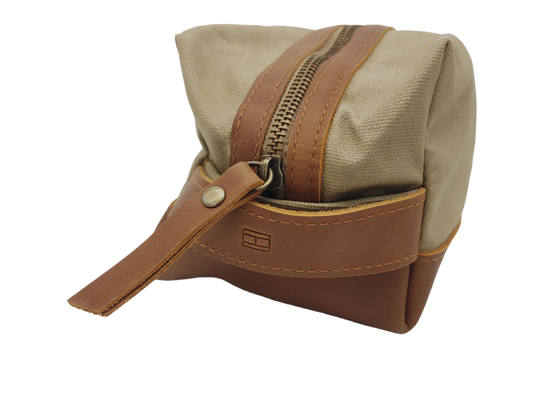 Brązowa saszetka podróżna Tommy Hilfiger z logo TH