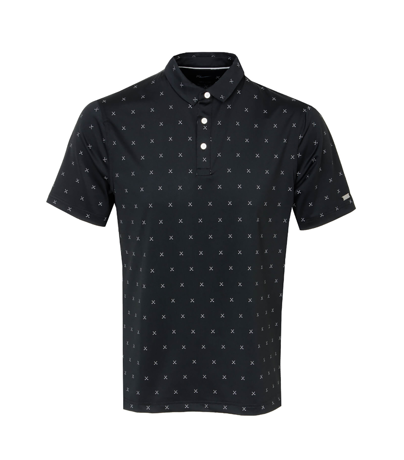 Czarna koszulka męska Nike Player Club DD5471010 M bok z logo Swoosh