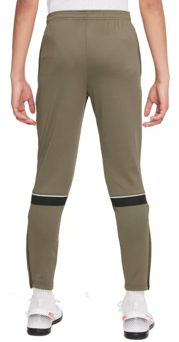 Spodnie junior Nike Academy CW6124-222 khaki 137-147 cm bok z rozcięciem nogawki