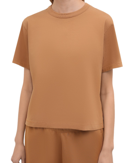 Koszulka damska Calvin Klein brązowa K20K203539 S - przód