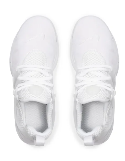 Białe młodzieżowe sneakersy Nike Presto GS 833875-100 r. 40 bok z piankową podeszwą